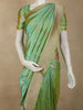 Soft Mint Green Butta Zari Woven Design Pure Banarasi Silk Saree with Zari Border