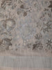 Soft Misty Ash Grey Floral Printed Design Linen Cotton Casual Wear Saree