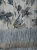 Soft Misty Grey Floral Printed Design Mixed Cotton Saree with Zari Border