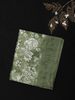 Soft Moss Green Floral Woven Design Blended Cotton Saree