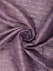 Soft Pastel Lavender Striped Zari Woven Design Pure Tussar Saree with Floral Border