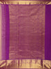 Soft Peach Butta Woven Design Pure Kanchipuram Silk Saree with Contrast Zari Border