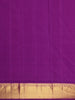 Soft Peach Butta Woven Design Pure Kanchipuram Silk Saree with Contrast Zari Border