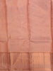 Soft Peach Butta Zari Woven Design Pure Kanchipuram Silk Saree with Zari Border