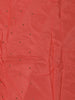 Soft Peach Coral Floral Thread Embroidered Design Net Fancy Saree with Floral Border