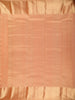 Soft Peach Floral Butta Zari Woven Design Pure Kanchipuram Silk Saree with Zari Border