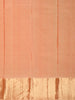 Soft Peach Floral Butta Zari Woven Design Pure Kanchipuram Silk Saree with Zari Border