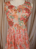 Soft Peach Floral Printed Design Chiffon Anarkali Gown with Dupatta