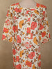 Soft Peach Floral Printed Design Cotton Straight Cut Salwar Suit with Dupatta