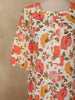 Soft Peach Floral Printed Design Cotton Straight Cut Salwar Suit with Dupatta