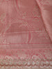 Soft Peach Floral Zari Woven Design Pure Banarasi Silk Saree with Designer Border