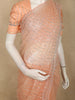 Soft Peach Heavy Sequins and Beads Embroidered Design Net Designer Saree with Scalloped Border