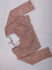 Soft Peach Heavy Sequins and  Beads Embroidered Design Net Party Wear Saree with Matching Stitched Full Sleeve Designer Blouse
