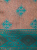 Soft Peach Ikat Zari Woven Design Art Silk Saree with Contrast Zari Border