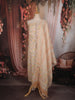 Soft Peach Nature Inspired Printed Design Cotton Unstitched Salwar Material with Dupatta