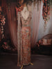 Soft Peach Nude Floral Sequins and Beads Embroidered Design Georgette Ready To Wear Saree with Designer Blouse