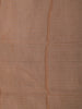 Soft Peach Orange Floral Thread Embroidered Design Pure Organza Saree with Scalloped Border