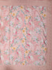Soft Peach Pink Floral Printed Design Chiffon Fancy Saree with Designer Border