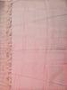 Soft Peach Pink Sequins Embroidered Design Pure Organza Party Wear Saree with Lace Border