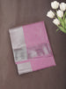 Soft Pink Geometric Zari Woven Design Art Silk Saree