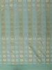 Soft Pistachio Green Floral Thread Embroidered Design Pure Organza Saree with Solid Border
