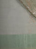 Soft Pistachio Green Floral Thread Embroidered Design Pure Organza Saree with Solid Border