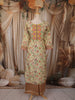 Soft Pistachio Green Floral Vine Printed Design Cotton Palazzo Suit