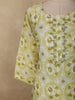 Soft Pistachio Green Ikat Printed Design Cotton Salwar Suit with Dupatta