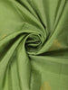 Soft Pistachio Pastel Green Mini Checked and Paisley Butta Zari Woven Design Pure Kanchipuram Silk Saree with Zari Border