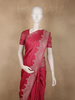Soft Raspberry Rose Pink Floral Butta Zari Woven Design Semi Banarasi Saree with Zari Border