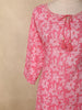 Soft Rose Pink Floral Printed Design Cotton Straight Cut Salwar Suit with Dupatta