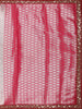 Soft Rose Pink Geometric Zari Woven Design Tissue Designer Saree with Sequins Border