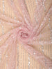 Soft Rose Pink Heavy Sequins and Beads Embroidered Design Net Designer Saree with Designer Border