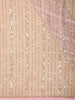 Soft Rose Pink Heavy Sequins and Beads Embroidered Design Net Designer Saree with Designer Border