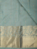 Soft Sage Green Butta Zari Woven Design Pure Kanchipuram Silk Saree with Zari Border