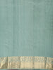 Soft Sage Green Butta Zari Woven Design Pure Kanchipuram Silk Saree with Zari Border