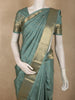 Soft Sage Green Butta Zari Woven Design Pure Kanchipuram Silk Saree with Zari Border