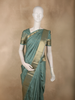 Soft Sage Green Butta Zari Woven Design Pure Kanchipuram Silk Saree with Zari Border