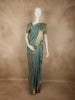 Soft Sage Green Butta Zari Woven Design Pure Kanchipuram Silk Saree with Zari Border