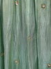 Soft Sage Green Floral Beads Embroidered Design Organza Gown with Dupatta
