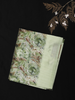 Soft Sage Green Floral Woven Design Blended Cotton Saree