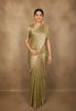 Soft Sage Green Floral Zari Woven Design Tissue Designer Saree
