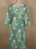 Soft Sage Mint Green Floral Printed Design Cotton Co-ord Set