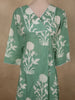 Soft Sage Mint Green Floral Printed Design Cotton Co-ord Set