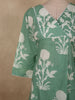 Soft Sage Mint Green Floral Printed Design Cotton Co-ord Set