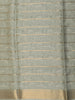 Soft Sage Olive Green Striped Zari Woven Design Pure Tussar Silk Saree with Floral Border