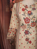 Soft Sand Beige Floral Beads Embroidered Design Cotton Salwar Suit with Dupatta