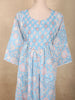 Soft Sky Blue Floral Printed Design Cotton Salwar Suit with Dupatta