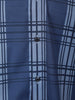 Steel Blue Checked Woven Design Cotton Formal Wear Full Sleeve Men Shirt
