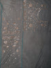 Steel Blue Floral Vine Sequins Embroidered Design Net Party Wear Saree with Designer Border